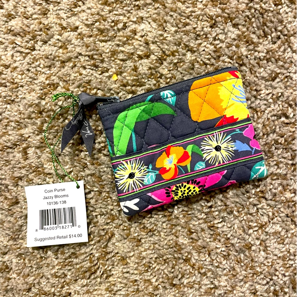 Vera Bradley Coin Purse in Jazzy Blooms